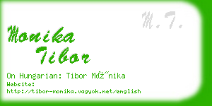 monika tibor business card